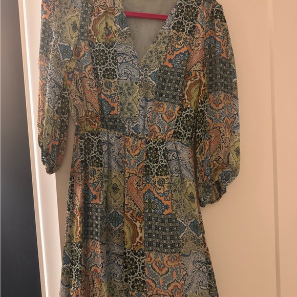 Multicolor Patchwork Dress - Picture 2 of 3